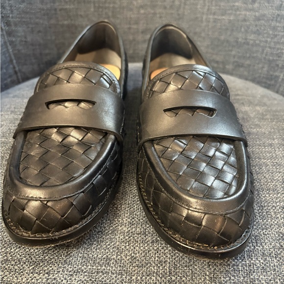Loeffler Randall Black Woven Loafers - Picture 5 of 11